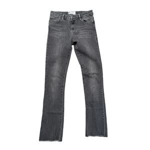 FP Free People Great Heights Frayed Hem Black Denim Jeans 27